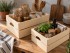Caja Cesta de madera c/asas 2 medidas Ref.AR1653