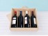 Caja madera 4 Botellas de vino Tapa Corredera Ref.4botTCOK