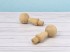 Pine wood peg with ball end 6xØ2 cm with dowel Ref.114