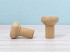 Flat pine wood perc 5xØ4 cm with spike Ref.115