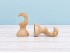Open pine wood bracket for Ø20 mm rod Ref.455
