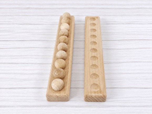 Tablero de madera para bolas Ø20 mm.Ref.MO196