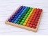 Wooden board 23x23x1.8 cm. for 100 balls Ø20 mm.Ref.MO197