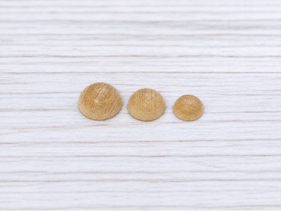 Half Balls Mini beech wood 3 measures Ref.CCDV88