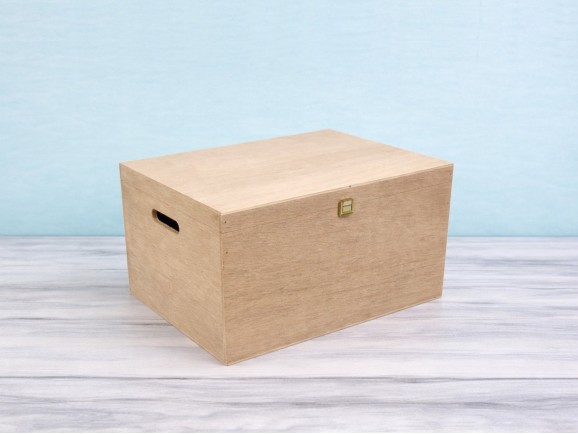 Large wooden box 39x29x24 cm. with handles Ref.P50C52