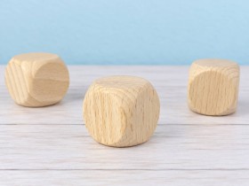 Dado de madera 3x3 cm. Ref.OP807587