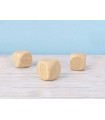 Wooden dice 3x3 cm. Ref.OP807587