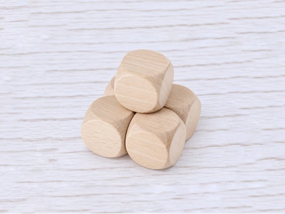 Dado de madera 3x3 cm. Ref.OP807587