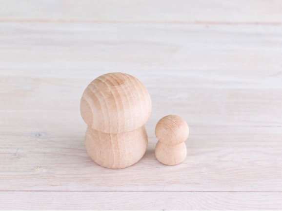 Wooden mushrooms 2 sizes Ref.CC105