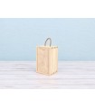 Pine wooden box 19.5x12x11.5 cm with sliding lid Ref.DRSM201