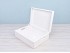Caja de madera blanca 40x30x13 con asas Ref.DRSD140L