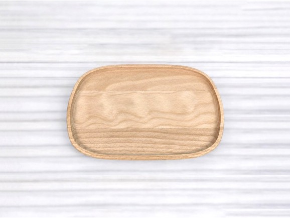 Plato de madera rectangular Ref.DRKC505M