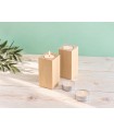 Wooden candle holder 10x5x5 cm. Ref.ET2023