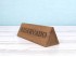 Aged triangular wooden block 12 cm. Ref.PBFT1