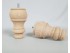 Wood leg turned beech 12.5xØ7.5 cm. Ref.ST98