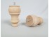 Wood leg turned beech 12.5xØ7.5 cm. Ref.ST98