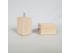 Beech wood leg square beech 8x5x5 cm. Ref.ST855