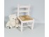 Silla infantil Blanca Sara con asiento de enea Ref.AR13192