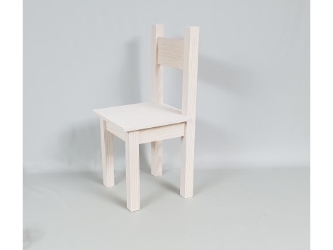 Silla infantil blanca recta Ref.AR02844