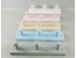 White coat rack wall 3 knobs ABC Ref.851