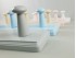 White coat rack wall 3 knobs ABC Ref.851