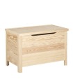 Baúl de madera listones 70 cm. c/tapa Ref.2303