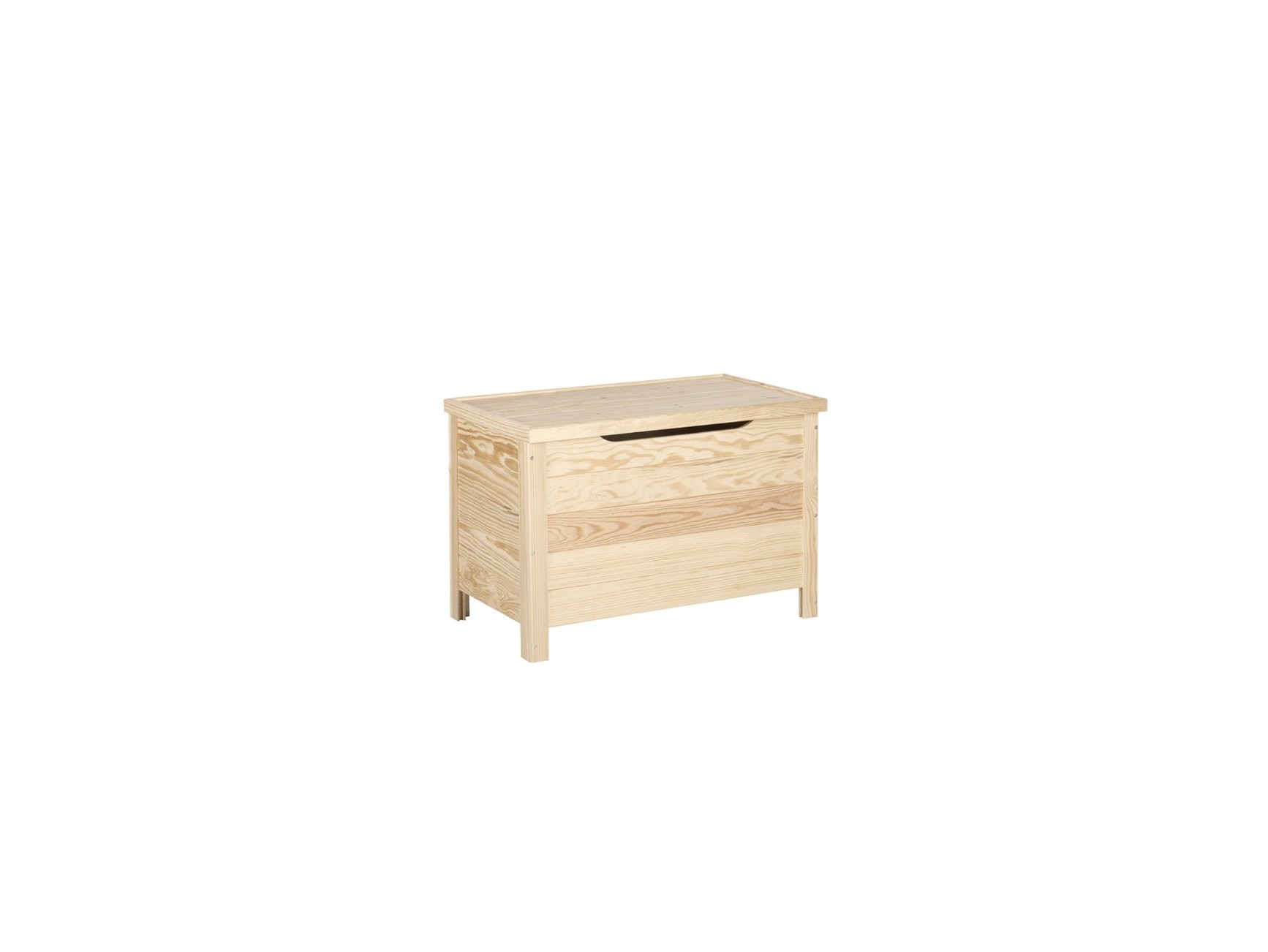 Baúl de madera listones 70 cm. c/tapa Ref.2303 - Mabaonline