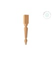 Fluted wooden leg, 30 cm long Ref.ST143R