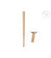 Pata de madera cónica L73 cm. Ref.ST73