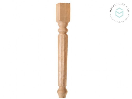Carved wooden leg L75x9x9 cm. Ref.ST145C