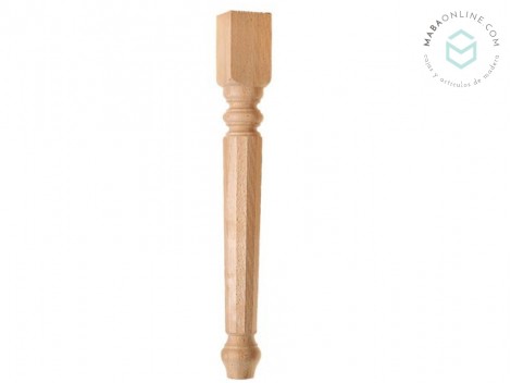 Carved wooden leg L75x9x9 cm. Ref.ST145C