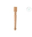 Carved wooden leg L75x9x9 cm. Ref.ST145C
