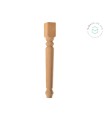 Smooth wooden leg L75x9x9cm. Ref.ST145L