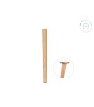 Tapered wooden leg, 45 cm long Ref.ST45