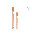 Pata de madera careada 2 medidas L46 y L75 Ref.ST142C