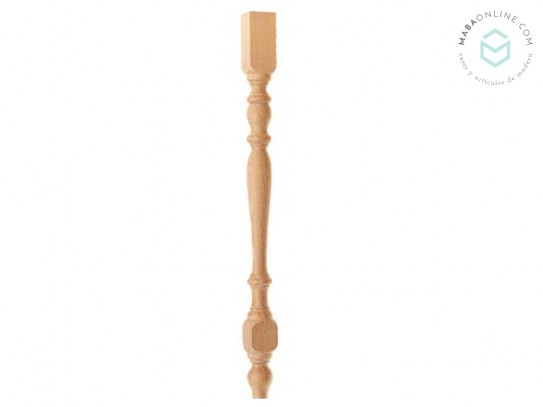 Turned wooden leg L75x5.5x5.5 cm. Ref.ST81