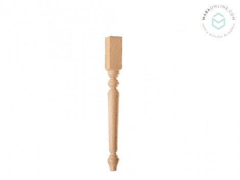 Pata de madera lisa 2 medidas L46 y L75 cm. Ref.ST142
