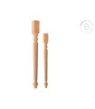 Pata de madera estriada 2 medidas L46 y L75 cm. Ref.ST142R