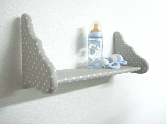 Grey shelf w/polka dots REF.3014