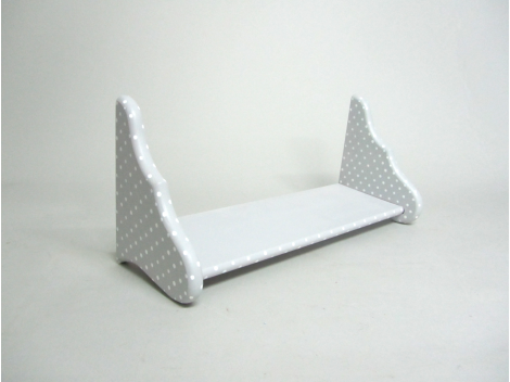 Grey shelf w/polka dots REF.3014