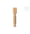 Fluted wooden leg L35 cm. Ref.ST36