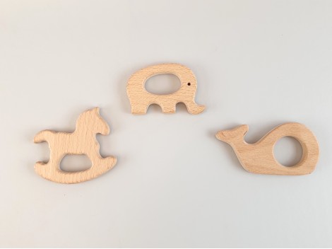 Mordedores de madera formas 1 Ref.RM2018