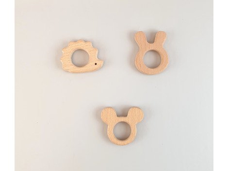 Mordedores de madera formas 1 Ref.RM2018