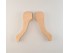 Pata de madera Chippendale plana con dos taladros L26 Ref.156