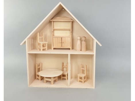 Mobiliario miniatura de madera para casa de munecas Ref.AR07571 Mabaonline