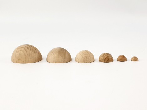 Half Balls of wood there are several measures Ref.OP1093