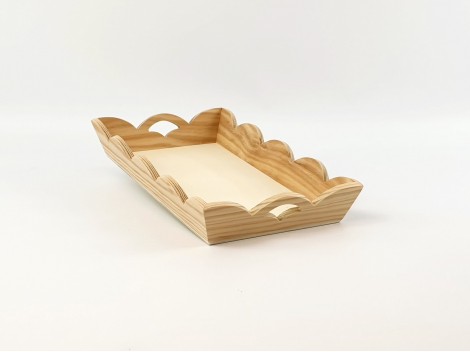 BanCorrugated wooden trays Ref.P1195