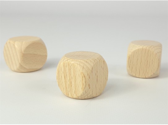 Dado de madera 3x3 cm. Ref.OP807587