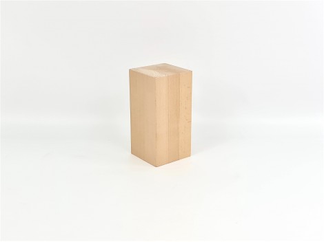 Taco madera de haya natural 20x10x10 cm. Ref.P7894