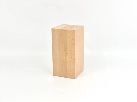 Taco madera de haya natural 20x10x10 cm. Ref.P7894
